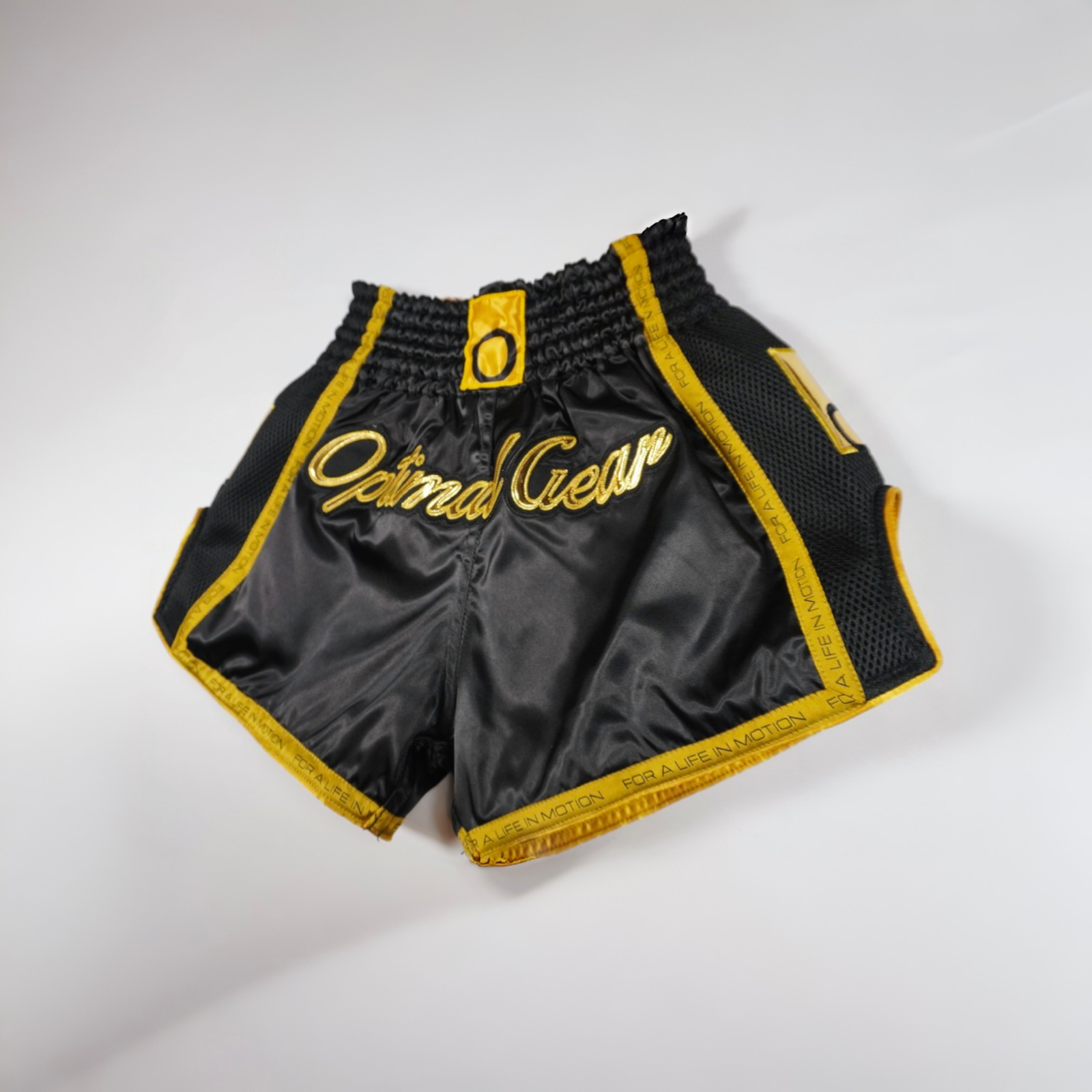 Black & Gold Muay Thai Shorts