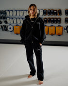 Black Straight Legged Sweatpants