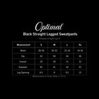 Black Straight Legged Sweatpants