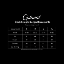 Black Straight Legged Sweatpants