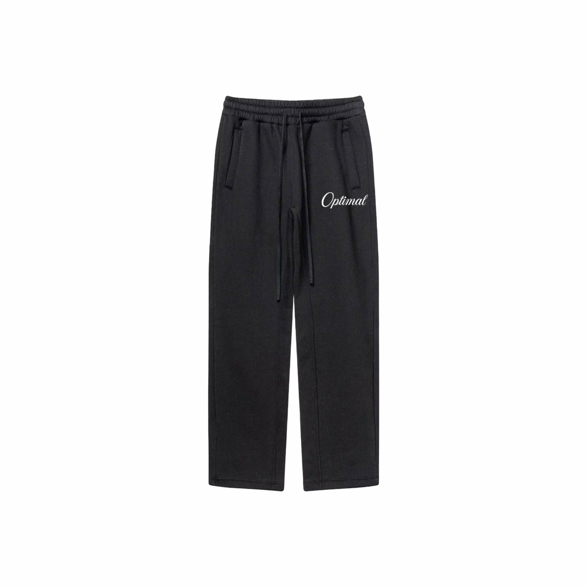 Black Straight Legged Sweatpants