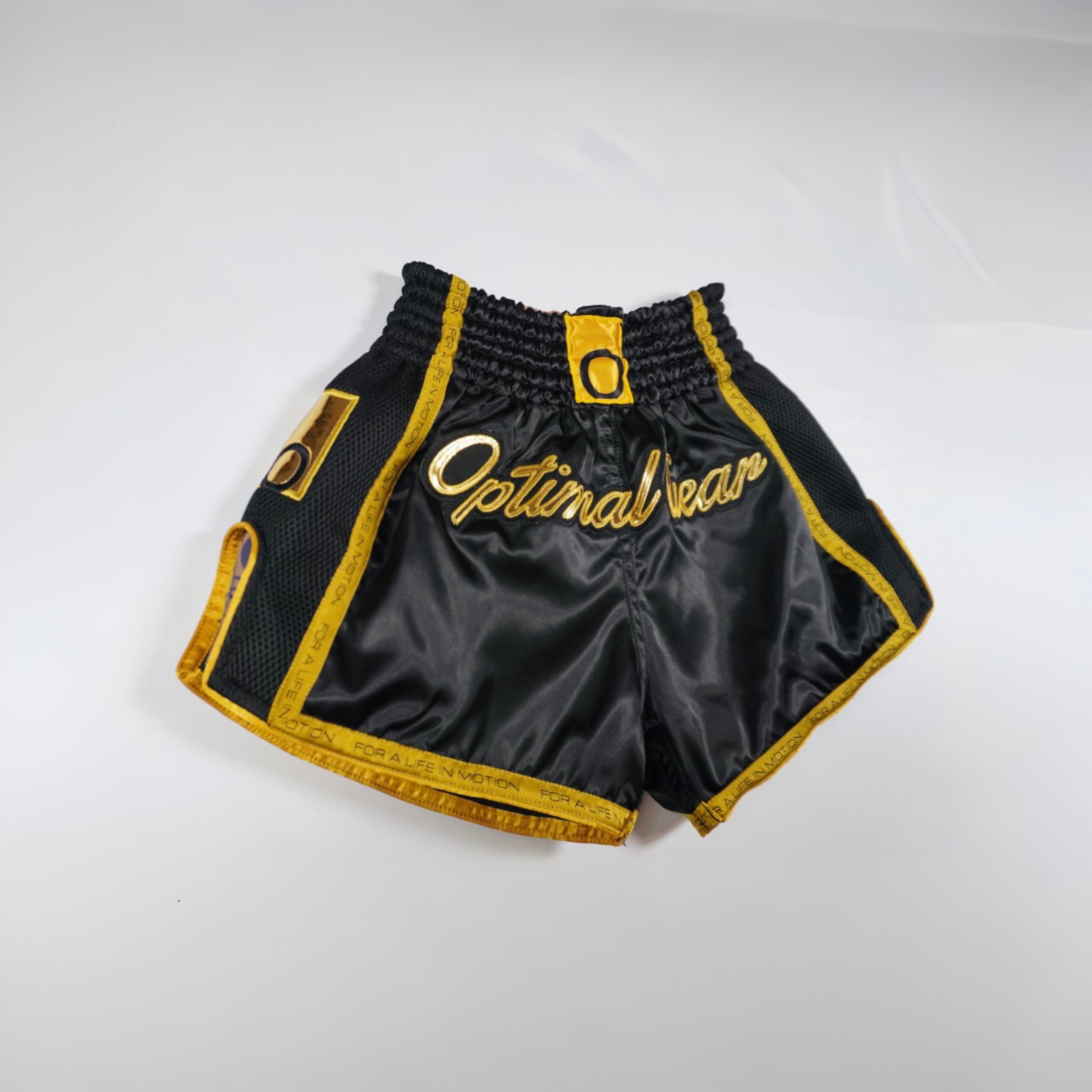 Black & Gold Muay Thai Shorts
