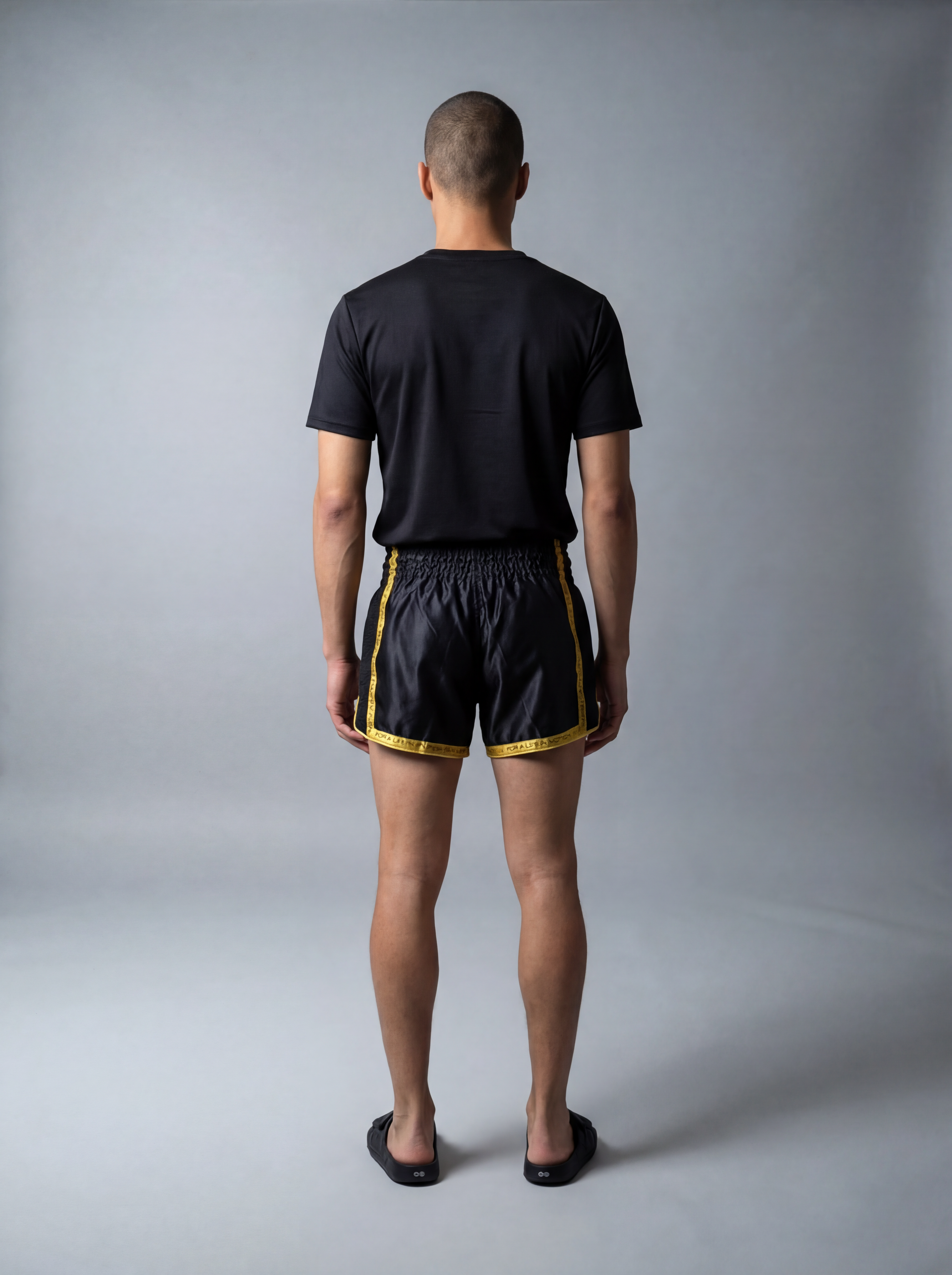 Black & Gold Muay Thai Shorts